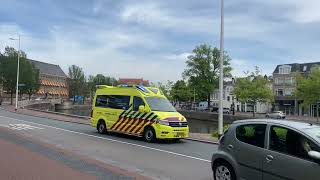 A1 Ambulance 02-143 Leeuwarden met spoed naar het MCL