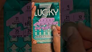 Lucky 7 CA Lottery Scratcher #lotto #loteria #california