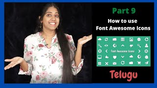 How to include Font Awesome Icons library and use it in the project - part 9