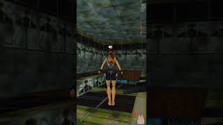 Self-aware Lara Croft rescues a Medipack in Tomb Raider 2