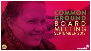 Common Ground Board Meeting 2020