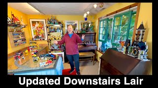 Updated “Downstairs Lair” - with a few vintage LEGO castles -