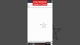 Star Drawing Using Python Turtle Graphics #python #turtlegraphics