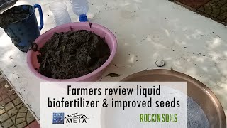 Farmers review DIY biofertilzer and improved seeds