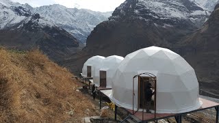 Sissu in Himachal Pradesh Glamping dome | manufactured by awning Global company