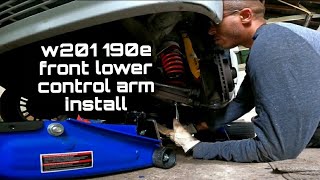 Mercedes W201 190e front lower control arm install@wavecatcher