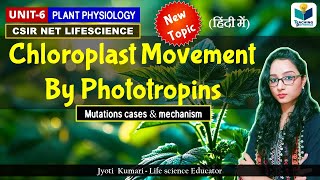 Chloroplast Movement by Phototropins & Mutation Cases || Plant Physiology || CSIR NET 2024