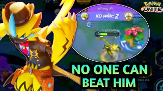 ZERAORA CARRYING WHOLE MATCH ⚡| IN SOLO Q RANK MATCH | POKEMON UNITE | ZERAORA GAMEPLAY