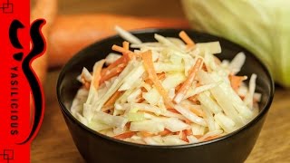 COLESLAW / KRAUTSALAT mit Karotte wie von KFC nach amerikanischer Art =)  - schnell und einfach