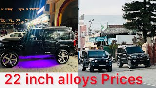 22 inch Alloys price दखे लो || kaise laga alloys Coment में बतो  🔥⭐️🤟