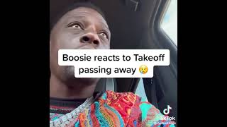 Boosie reacts to takeoff passing away 😭 #fyp #riptakeoff