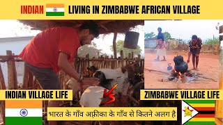 Indian Village Vs African Village | Indian Living In Zimbabwe Village Life |