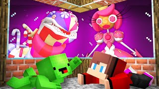 Why Mikey and Jj Hidding from Candy Princess in Minecraft - Maizen