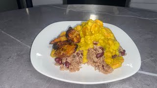 Curry Chickpeas/Red Beans and Rice (Jamican)(Vegan)