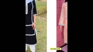 Latest Cotton Lace Design On Kurti ||Lace Designing Ideas #trending#reels#shorts#fashion#latest#like