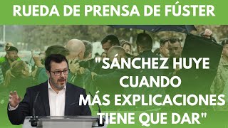 VOX SÍ da la talla. "SÁNCHEZ HUYE JUSTO CUANDO MÁS EXPLICACIONES TIENE QUE DAR".