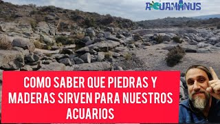 Cómo saber que piedras y maderas sirven para nuestros acuarios? #hardscape #acuariofilia #acuarismo