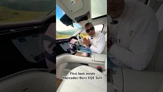 First look - inside Mercedes-Benz EQE SUV #shorts #mercedes #carvlog