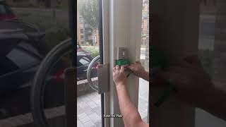 Resetting a door emergency exit button LS