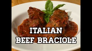 ITALIAN BEEF BRACIOLE...a fabulous and classic Italian recipe