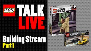 Lego Talk LIVE | Building Stream |Yoda & Dodge Race Car|PT 1