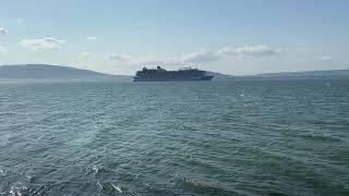 Anthem of the seas leaving Belfast