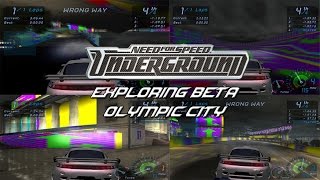 NFS: Underground PS2 Demo - Exploring Pre-Alpha Olympic City