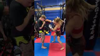 TECIA TORRES PUNCH TRAINING