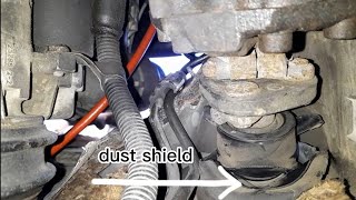 changing mb w202 steering column dust shield