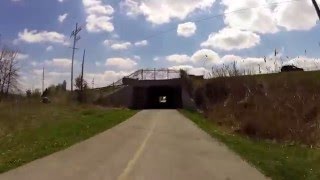 Cycling South on the Erie Lackawanna Trail from Griffith, IN