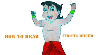 draw chotta bheem - how to draw chotta bheem for kids step by step-adobe photoshop cs6