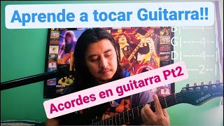 APRENDE A TOCAR GUITARRA ACORDES  C G F B LECCIÓN 7