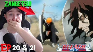 ICHIGO CALLS ZANGETSU!! ICHIGO VS URAHARA!! Bleach Episode 20 & 21 Reaction!