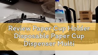 Review Paper Cup Holder Disposable Paper Cup Dispenser Multifunctional Desktop Coffee Milk Tea Cup