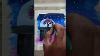 Moonlight Painting for Beginners #art #easypainting #shorts