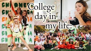 *busy* college day in my life: sorority bid Day 2019