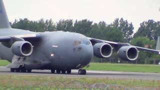 Boeing C-17 Globemaster III SAC 01 Hungarian Air Force Landing Poznań EPPO