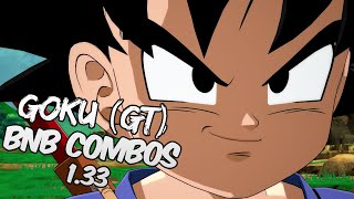 DBFZ 1.33 Goku (GT) BnB / Advanced Combos | DRAGON BALL FighterZ