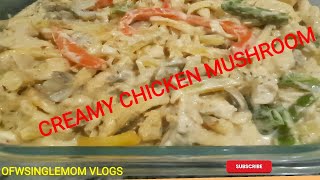 Creamy chicken mushroom#chickenrecipe#homemade  @cebronvlog4751