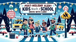 ⚠️ Winter Driving Alert: Children Returning to School - Stay Cautious! ⚠️