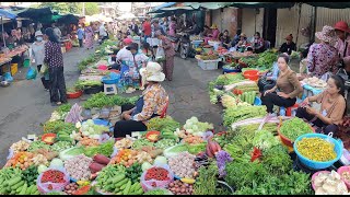 Cambodian Fresh Market Food Tour @Country side Market - Cambodian Market Show