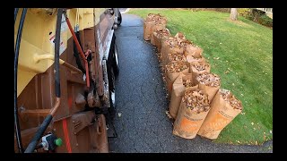 Fall Yard Waste 2 GoPro Garbage man POV