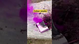 Colour smoke 💨 #ytshorts #shortsfeed #smokebomb #short