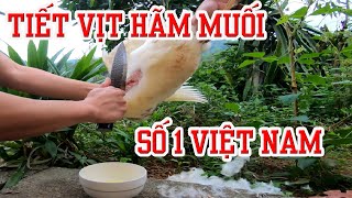 Hãm tiết canh vịt bằng muối 2023