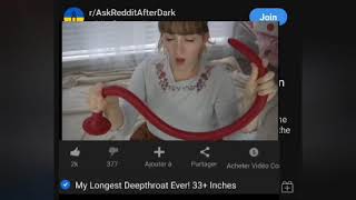 Girl who deepthroated 33+ inches in meme AMA #reddit NSFW