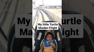 My boy travels first time in flight #shortvideo #travel #cute #cutebaby #fatherhood #parenting