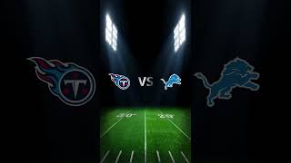 NFL Week 8 Predictions Titans vs Lions