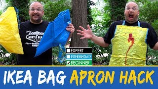 IKEA Bag to Apron Hack - FRAKTA Hack