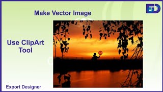 Use Clipart tool create vetore image in Corel draw.