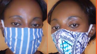 HOW TO MAKE FABRIC NOSE MASK, (TWO EASY METHODS)